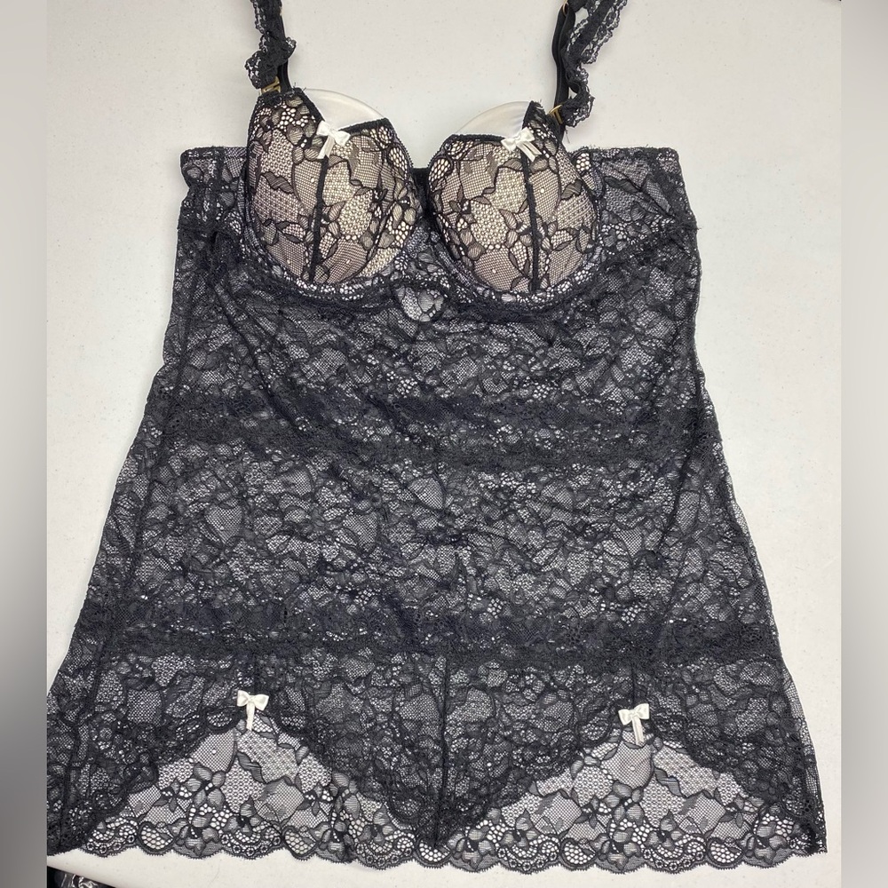 Blush BLK/WHT Babydolls, L *P1101
